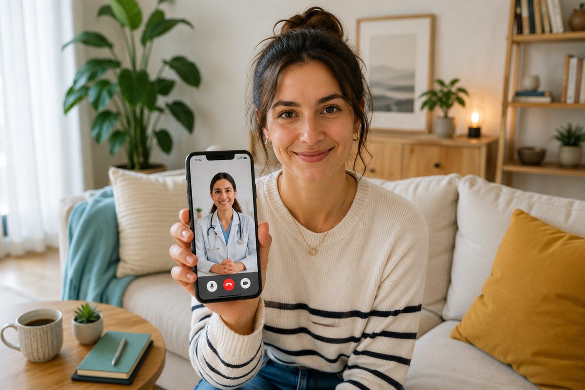 Telemedicine in Greece — video consultation on a phone telemedicine in Greece